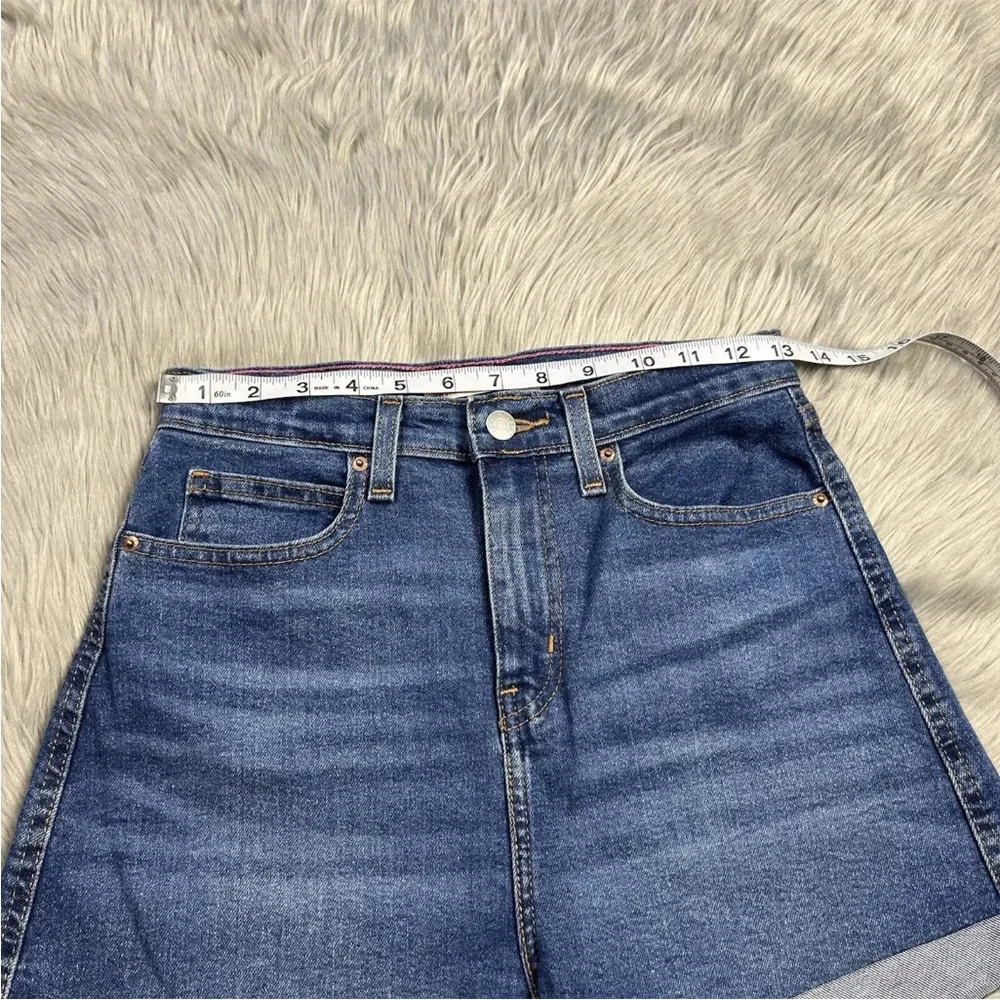 Signature Levi Strauss Heritage Mom Shorts Cuffed Girls Size 16